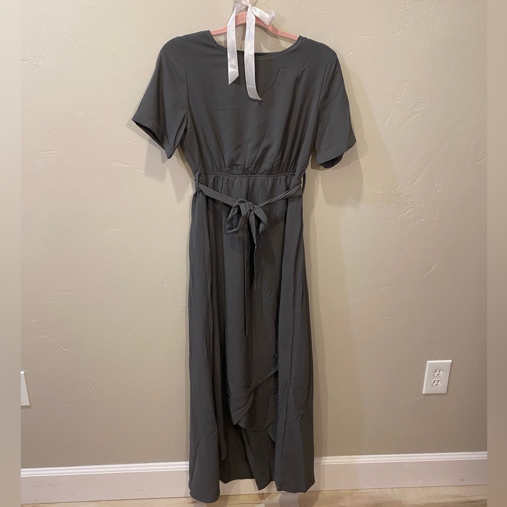 Roolee Charcoal High Low Dress